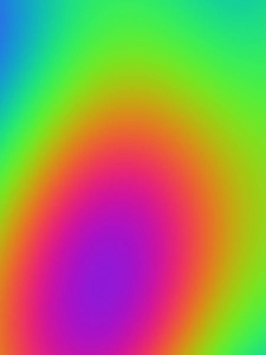 A smooth field of shifting colour, portrait.