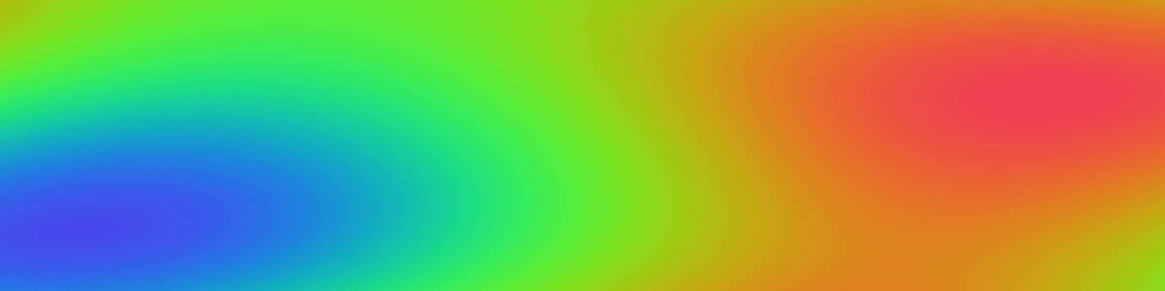 A very wide, short strip of shifting colour.