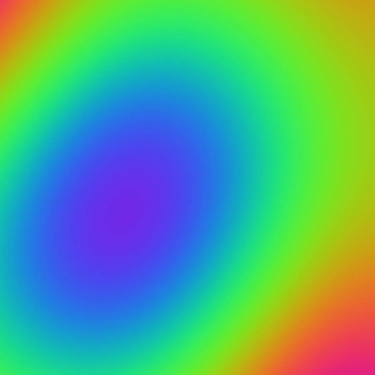 A smooth field of shifting colour in a square.
